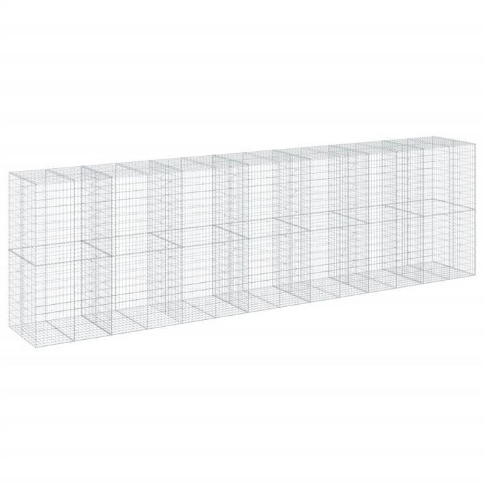 Panier gabion avec couvercle 700x100x200 cm fer galvanisé - Photo n°2