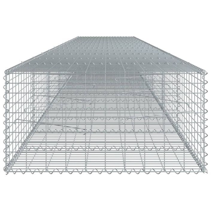 Panier gabion avec couvercle 700x100x50 cm fer galvanisé - Photo n°4