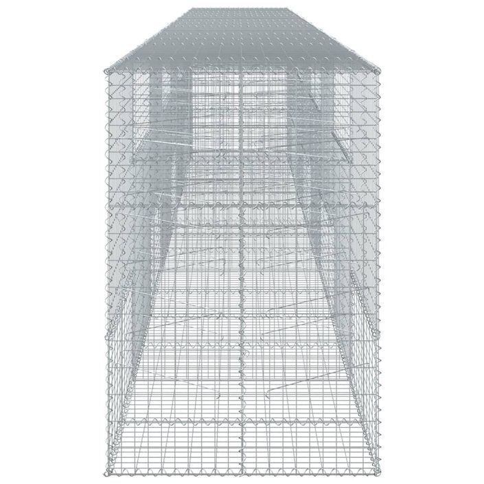 Panier gabion avec couvercle 800x100x150 cm fer galvanisé - Photo n°4