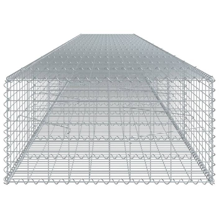 Panier gabion avec couvercle 800x100x50 cm fer galvanisé - Photo n°4