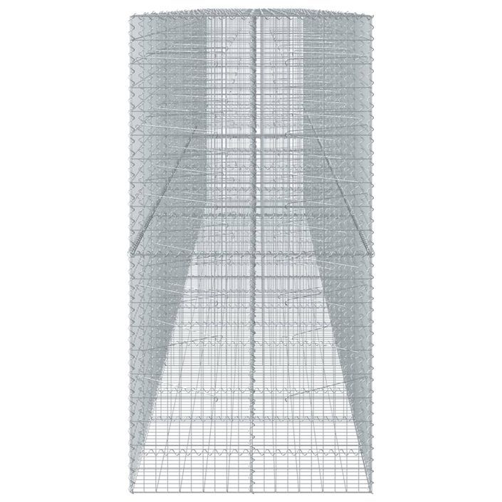 Panier gabion avec couvercle 850x100x200 cm fer galvanisé - Photo n°4