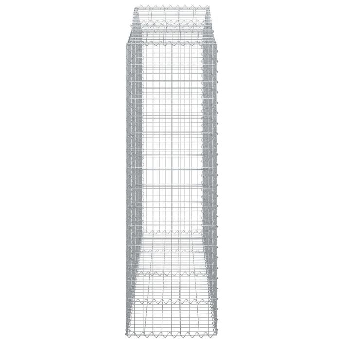 Paniers à gabions arqués 10 pcs 200x50x160/180 cm Fer galvanisé - Photo n°5