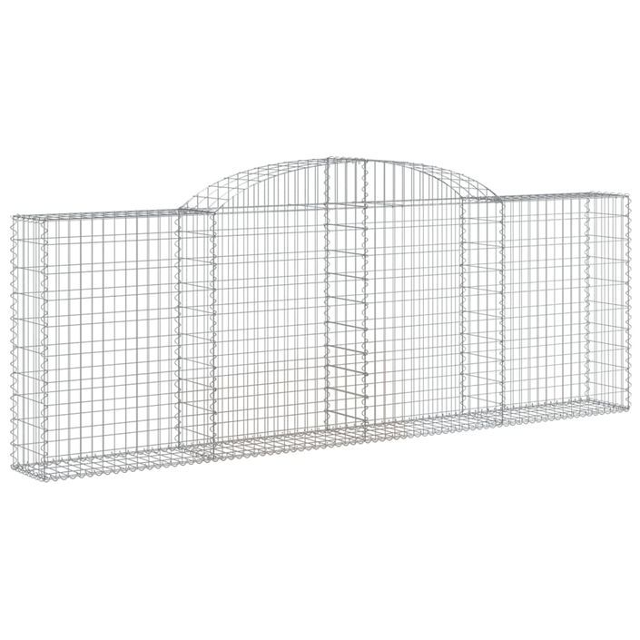 Paniers à gabions arqués 10 pcs 300x30x100/120 cm fer galvanisé - Photo n°3