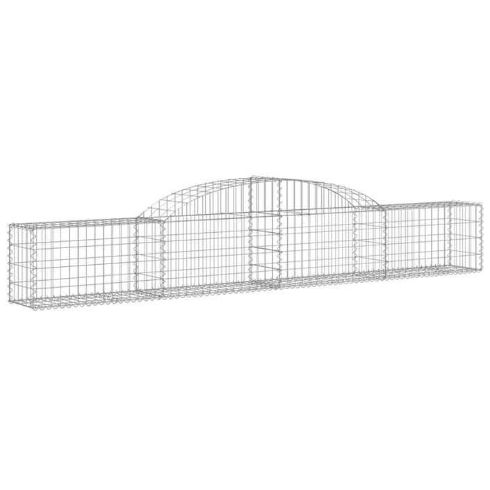 Paniers à gabions arqués 10 pcs 300x30x40/60 cm fer galvanisé - Photo n°3