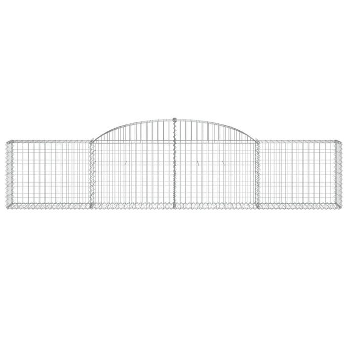 Paniers à gabions arqués 10 pcs 300x30x60/80 cm Fer galvanisé - Photo n°4