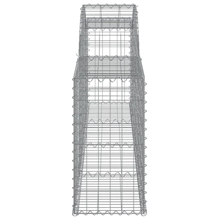 Paniers à gabions arqués 10 pcs 300x30x60/80 cm Fer galvanisé - Photo n°5