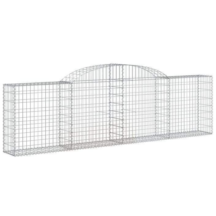 Paniers à gabions arqués 10 pcs 300x30x80/100 cm fer galvanisé - Photo n°3