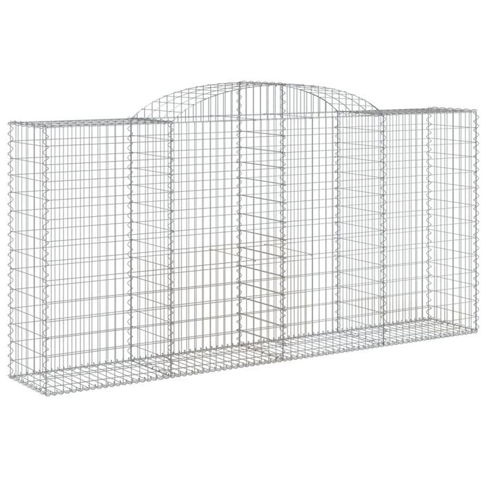 Paniers à gabions arqués 10 pcs 300x50x140/160 cm fer galvanisé - Photo n°3