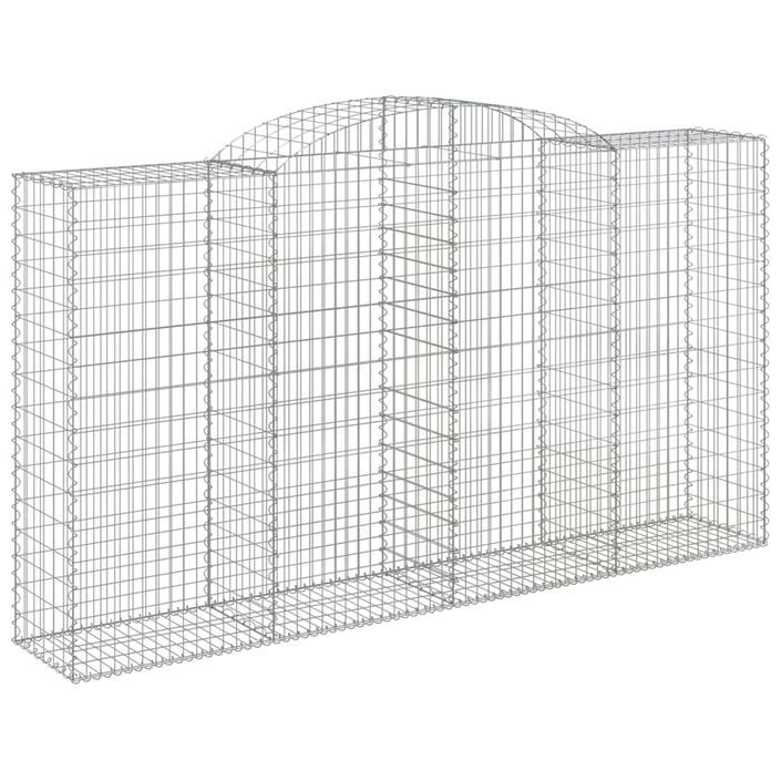 Paniers à gabions arqués 10 pcs 300x50x160/180 cm fer galvanisé - Photo n°3