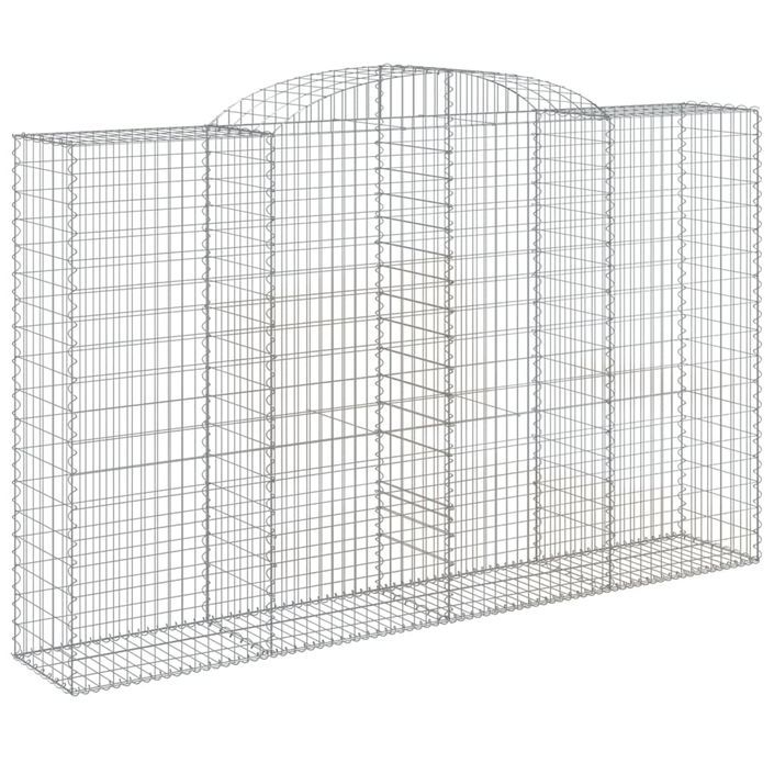 Paniers à gabions arqués 10 pcs 300x50x180/200 cm fer galvanisé - Photo n°3