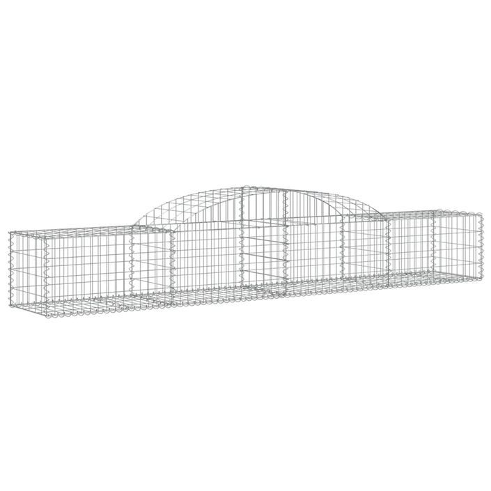 Paniers à gabions arqués 10 pcs 300x50x40/60 cm fer galvanisé - Photo n°3