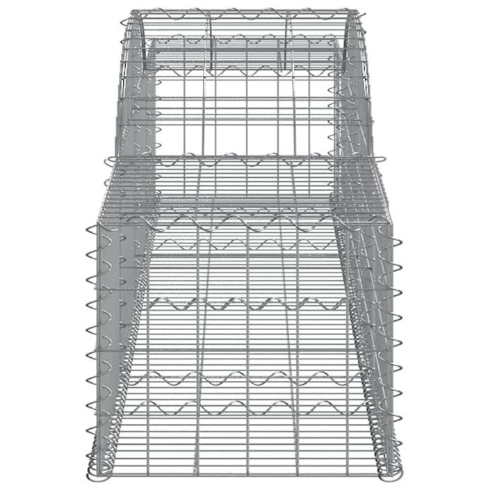 Paniers à gabions arqués 10 pcs 300x50x40/60 cm fer galvanisé - Photo n°5