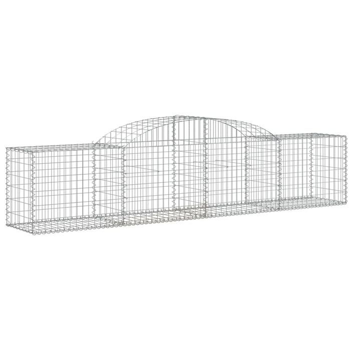 Paniers à gabions arqués 10 pcs 300x50x60/80 cm fer galvanisé - Photo n°3