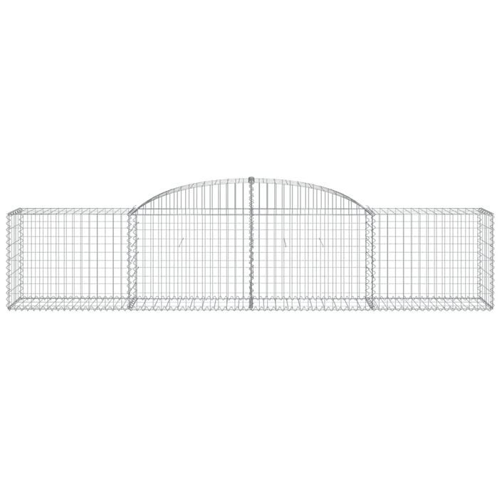 Paniers à gabions arqués 10 pcs 300x50x60/80 cm fer galvanisé - Photo n°4