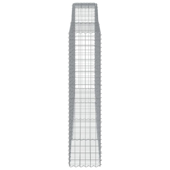 Paniers à gabions arqués 10 pcs 400x50x200/220 cm Fer galvanisé - Photo n°5