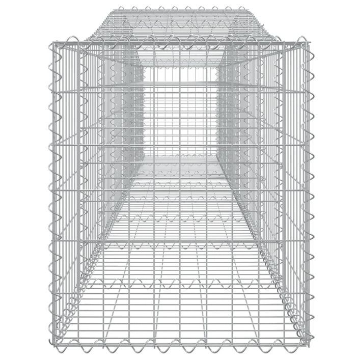 Paniers à gabions arqués 10 pcs 400x50x60/80 cm Fer galvanisé - Photo n°5