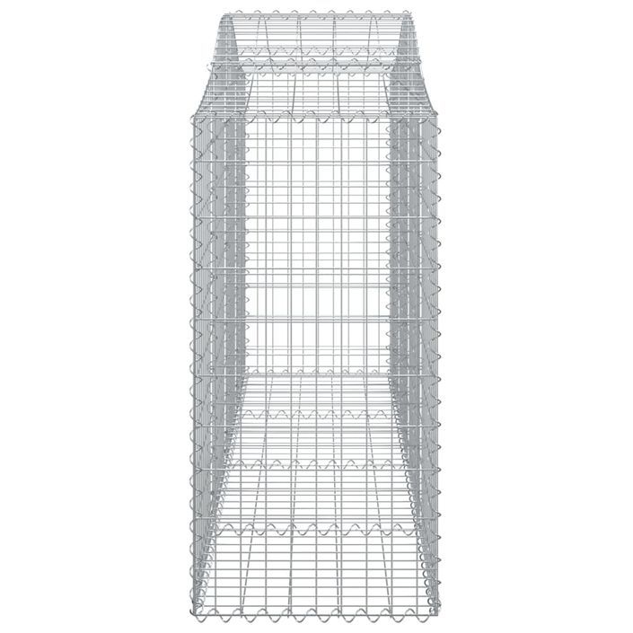 Paniers à gabions arqués 11 pcs 200x50x100/120 cm fer galvanisé - Photo n°5