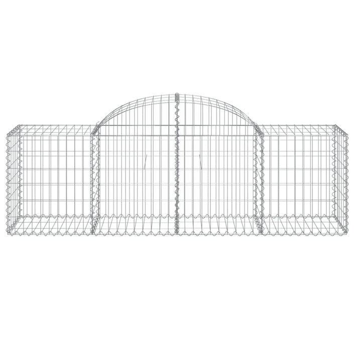 Paniers à gabions arqués 11 pcs 200x50x60/80 cm Fer galvanisé - Photo n°4