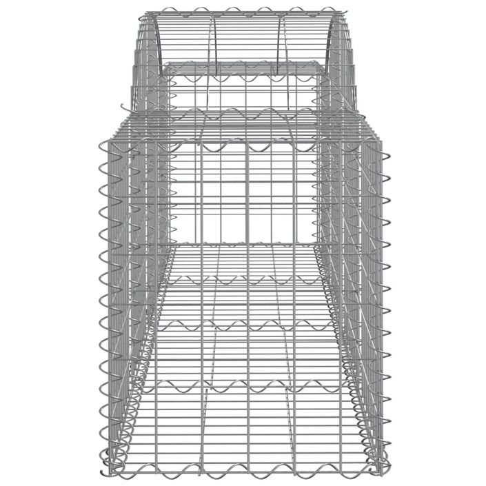 Paniers à gabions arqués 11 pcs 200x50x60/80 cm Fer galvanisé - Photo n°5