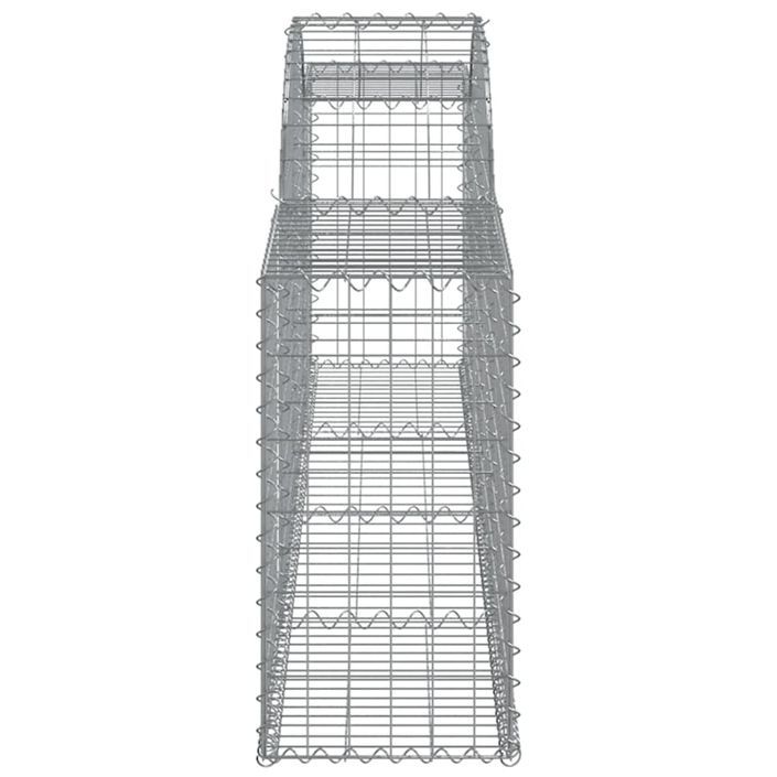 Paniers à gabions arqués 11 pcs 300x30x60/80 cm Fer galvanisé - Photo n°5