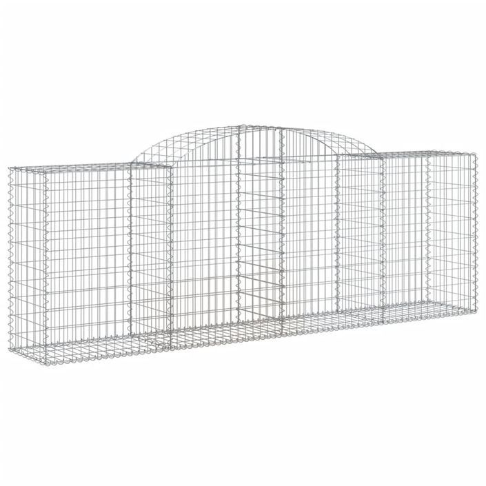 Paniers à gabions arqués 11 pcs 300x50x100/120 cm fer galvanisé - Photo n°3