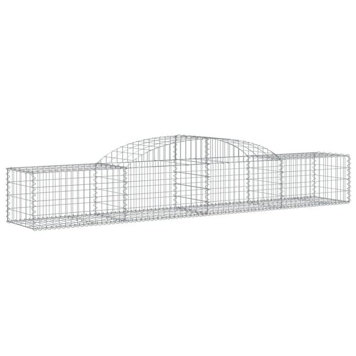 Paniers à gabions arqués 11 pcs 300x50x40/60 cm fer galvanisé - Photo n°3