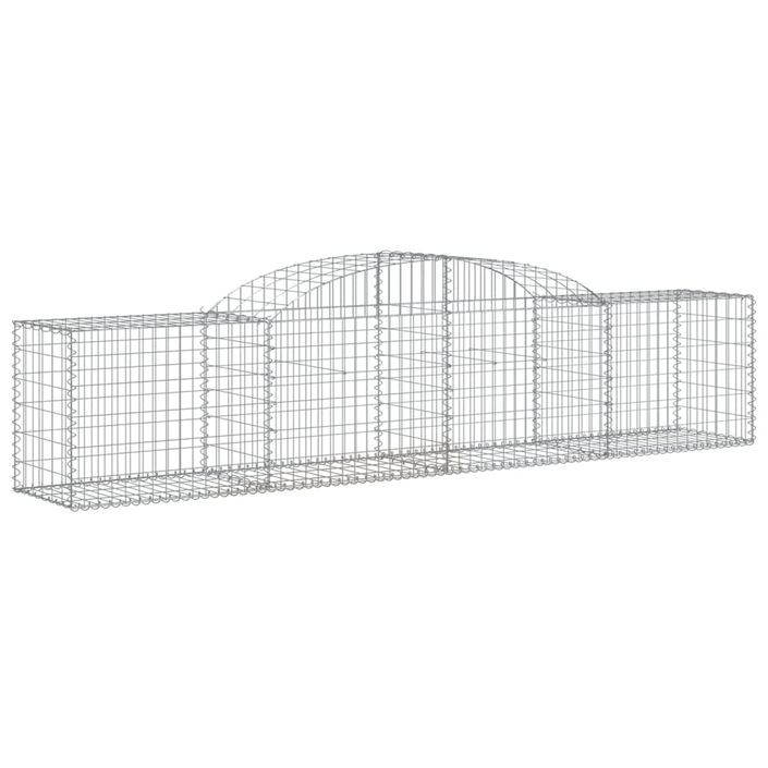 Paniers à gabions arqués 11 pcs 300x50x60/80 cm fer galvanisé - Photo n°3