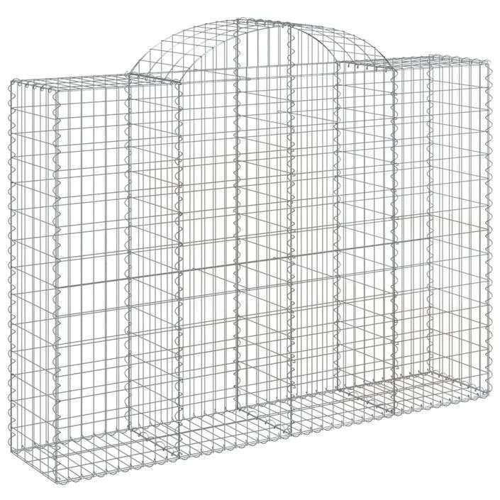 Paniers à gabions arqués 12 pcs 200x50x140/160 cm Fer galvanisé - Photo n°3