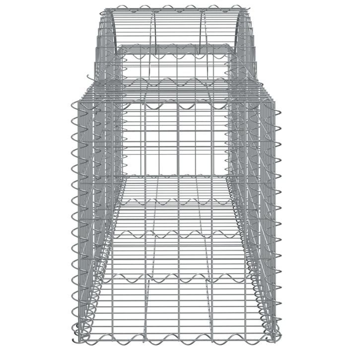 Paniers à gabions arqués 12 pcs 200x50x60/80 cm Fer galvanisé - Photo n°5