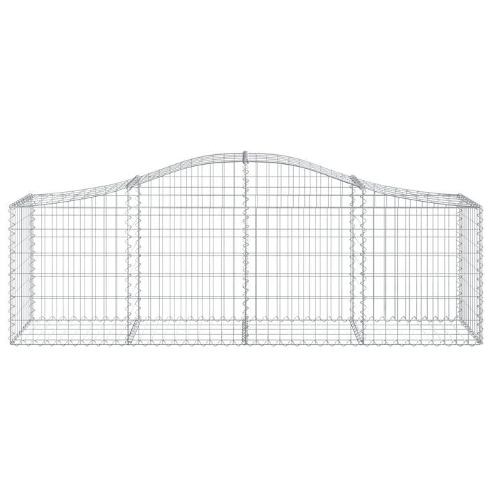 Paniers à gabions arqués 12 pcs 200x50x60/80 cm Fer galvanisé - Photo n°4