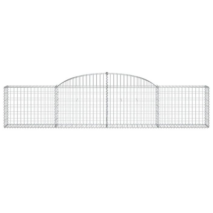 Paniers à gabions arqués 12 pcs 300x30x60/80 cm Fer galvanisé - Photo n°4