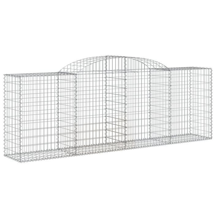 Paniers à gabions arqués 12 pcs 300x50x100/120 cm fer galvanisé - Photo n°3