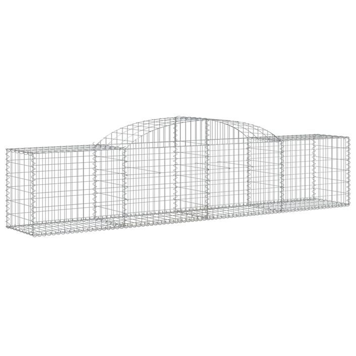 Paniers à gabions arqués 12 pcs 300x50x60/80 cm fer galvanisé - Photo n°3