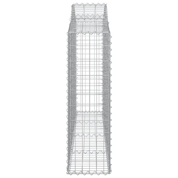 Paniers à gabions arqués 13 pcs 200x30x100/120 cm Fer galvanisé - Photo n°5