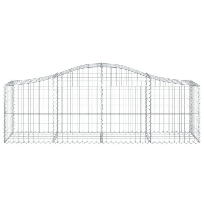 Paniers à gabions arqués 13 pcs 200x50x60/80 cm Fer galvanisé - Photo n°4