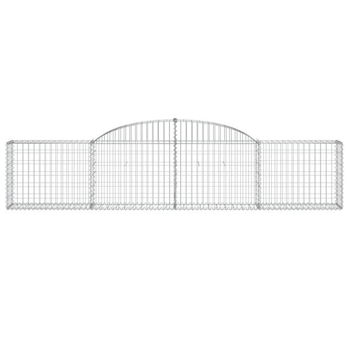 Paniers à gabions arqués 13 pcs 300x30x60/80 cm Fer galvanisé - Photo n°4