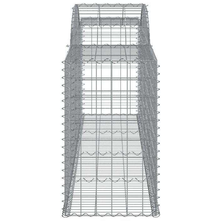 Paniers à gabions arqués 15 pcs 300x50x80/100 cm fer galvanisé - Photo n°5