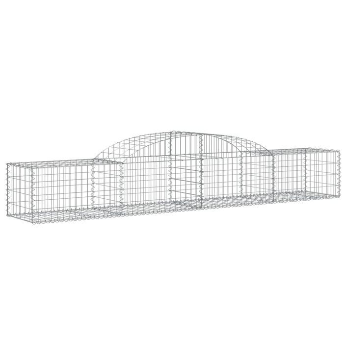 Paniers à gabions arqués 17 pcs 300x50x40/60 cm fer galvanisé - Photo n°3