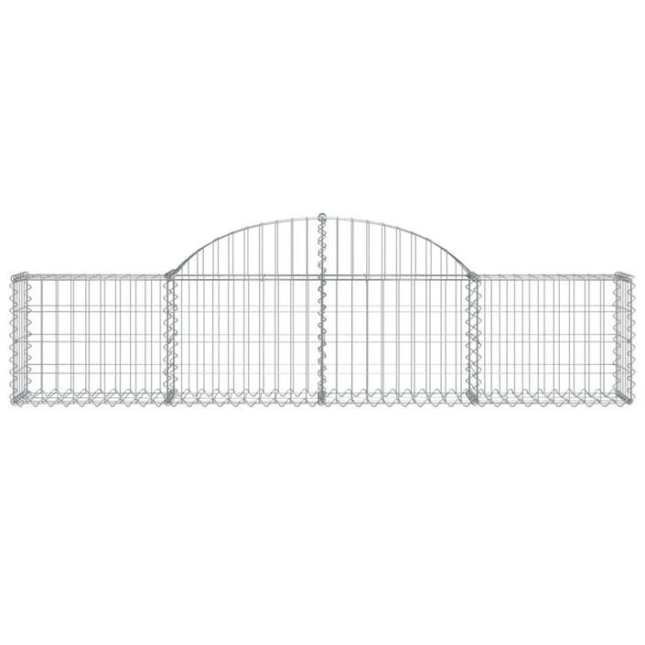 Paniers à gabions arqués 20 pcs 200x30x40/60 cm Fer galvanisé - Photo n°4