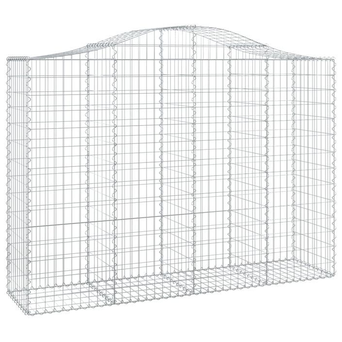 Paniers à gabions arqués 20 pcs 200x50x140/160 cm Fer galvanisé - Photo n°3