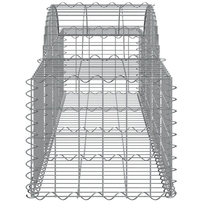 Paniers à gabions arqués 20 pcs 200x50x40/60 cm fer galvanisé - Photo n°5