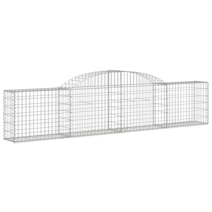 Paniers à gabions arqués 20 pcs 300x30x60/80 cm Fer galvanisé - Photo n°3