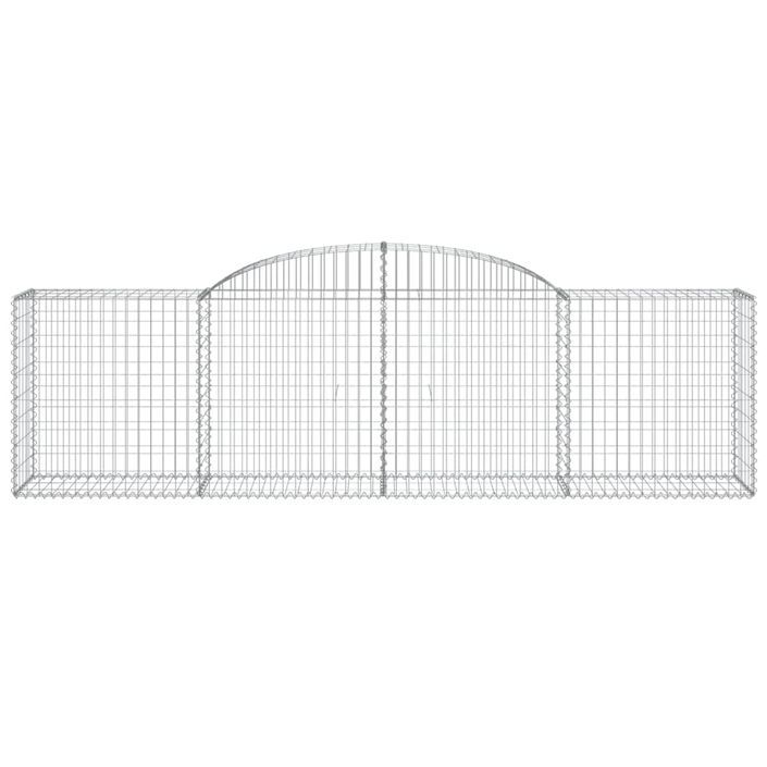 Paniers à gabions arqués 20 pcs 300x50x80/100 cm fer galvanisé - Photo n°4