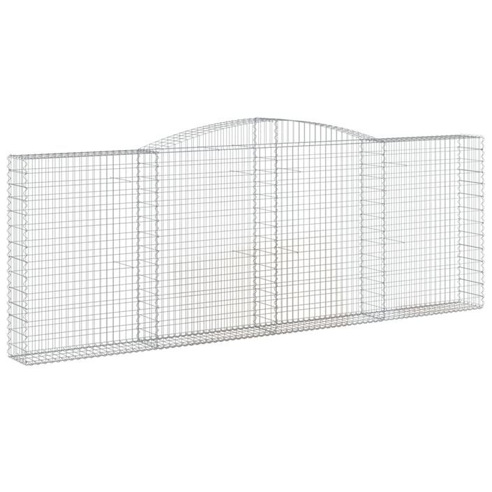 Paniers à gabions arqués 20 pcs 400x30x140/160 cm Fer galvanisé - Photo n°3