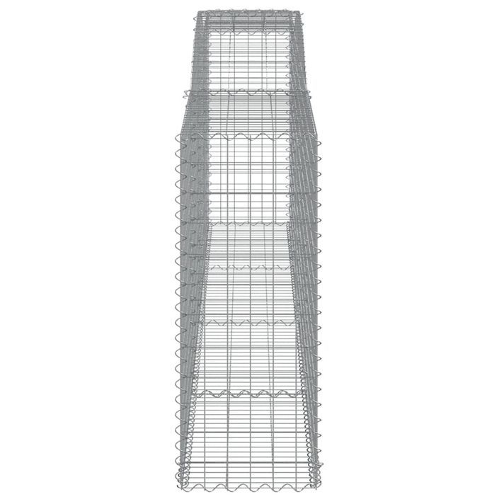 Paniers à gabions arqués 20 pcs 400x50x120/140 cm Fer galvanisé - Photo n°5