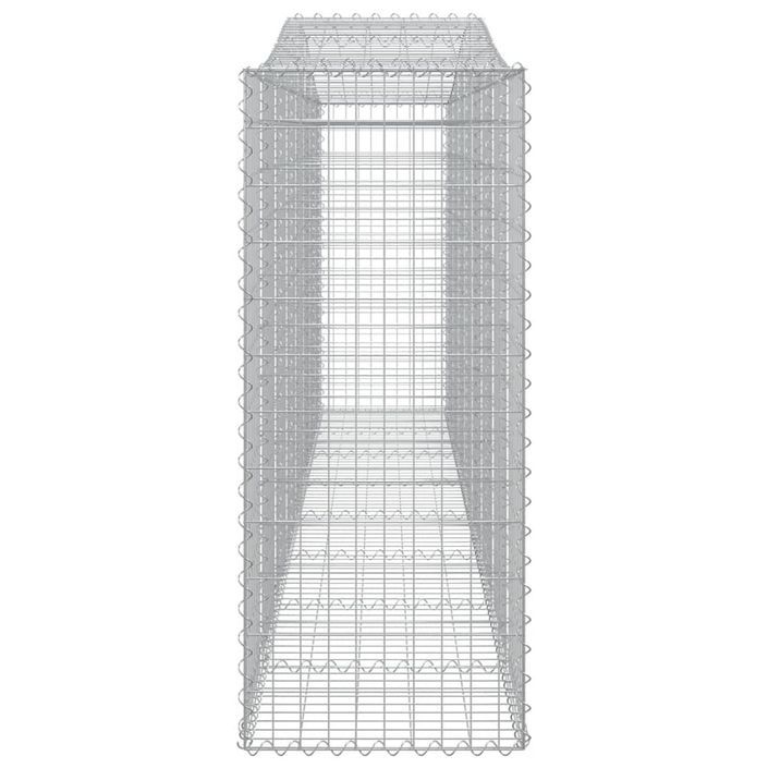 Paniers à gabions arqués 20 pcs 400x50x120/140 cm Fer galvanisé - Photo n°5