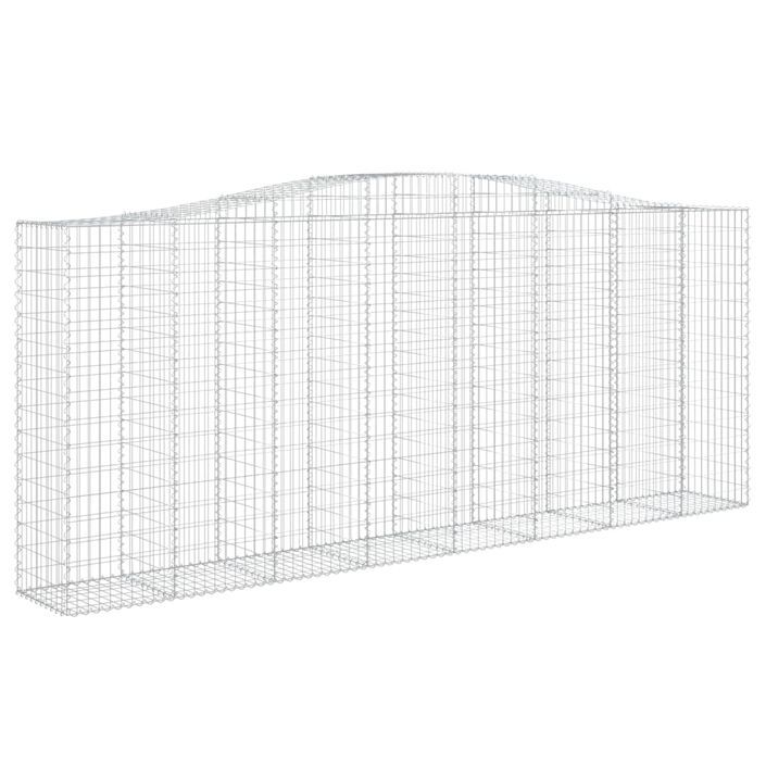 Paniers à gabions arqués 20 pcs 400x50x160/180 cm fer galvanisé - Photo n°3