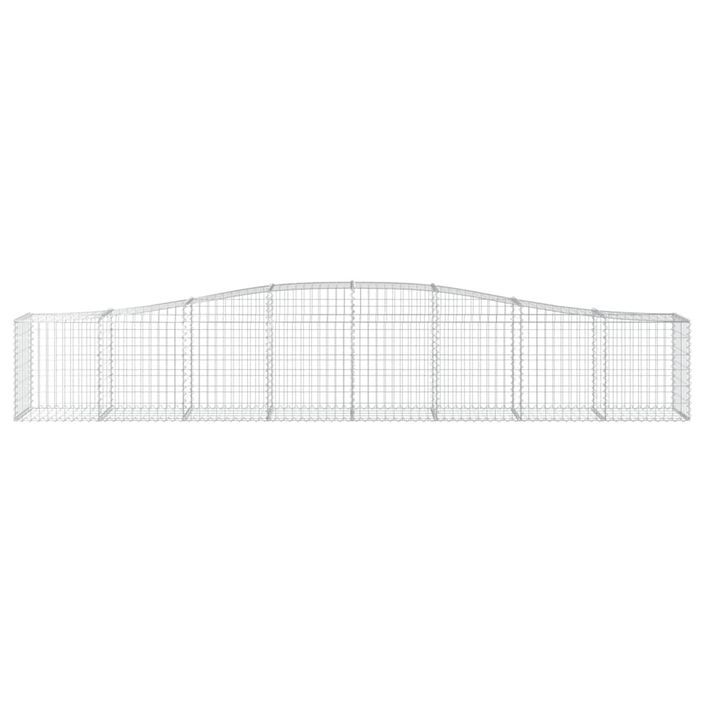 Paniers à gabions arqués 20 pcs 400x50x60/80 cm Fer galvanisé - Photo n°4