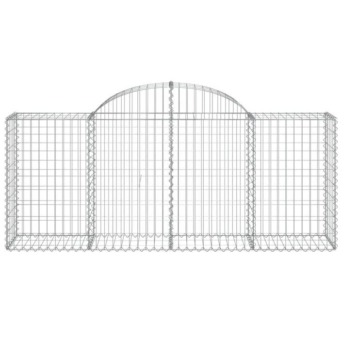 Paniers à gabions arqués 25 pcs 200x50x80/100 cm Fer galvanisé - Photo n°4