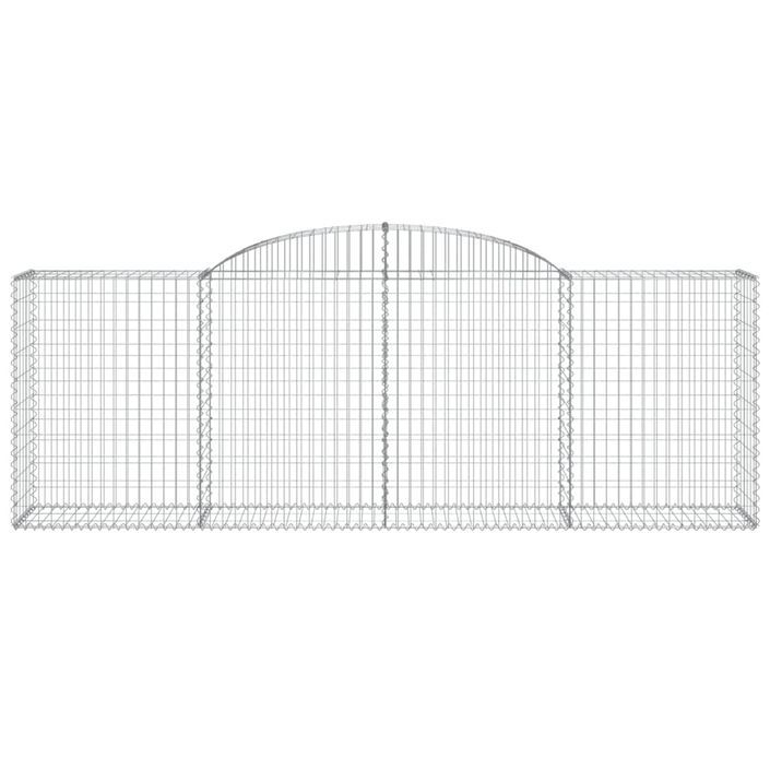 Paniers à gabions arqués 25 pcs 300x50x100/120 cm fer galvanisé - Photo n°4